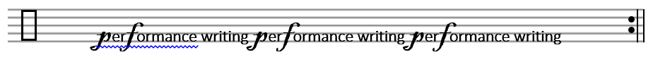 performance writing
